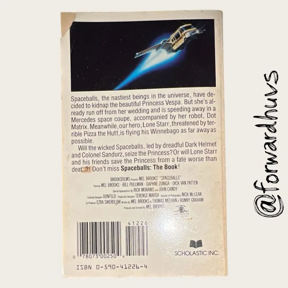 Spaceballs: The Book (1987 First Printing) Vintage Scholastic Paperback